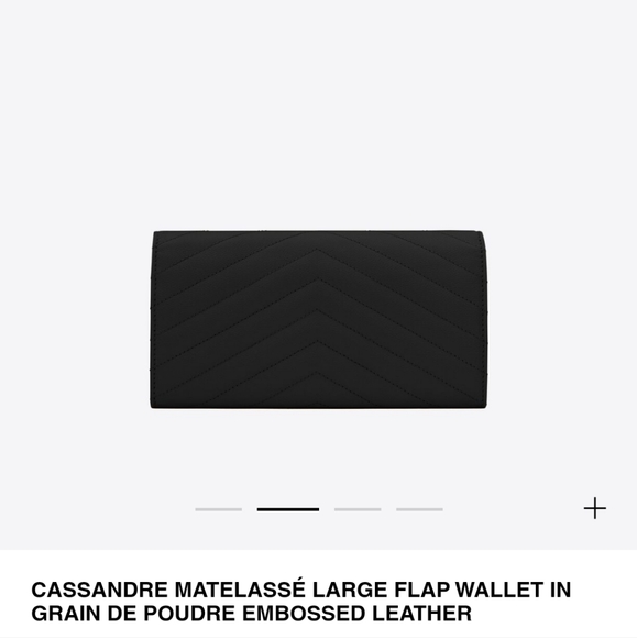 NEW YSL Matelasse Cassandre Large Flap Wallet - Picture 4 of 16